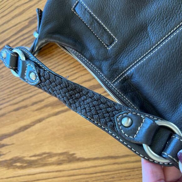 THE SAK brown leather, small shoulder bag - Picture 3 of 7